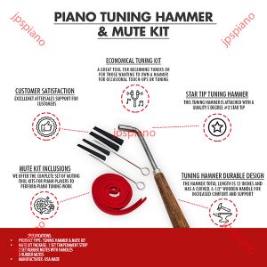 Piano Tuning Hammer & Mute Kit